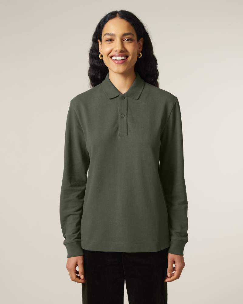 PREPSTER 2.0 LONG SLEEVE - KHAKI - POLOS LONG SLEEVES - UNISEKS
