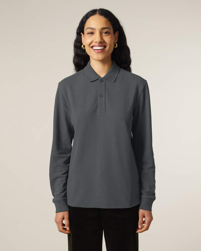 PREPSTER 2.0 LONG SLEEVE - ANTHRACITE - POLOS LONG SLEEVES - UNISEKS