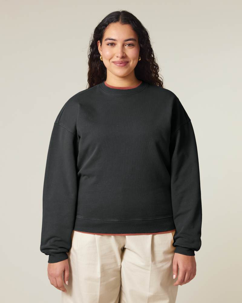 RADDER 2.0 VINTAGE - G. DYED BLACK ROCK - SWEATSHIRTS CREWNECK - UNISEKS