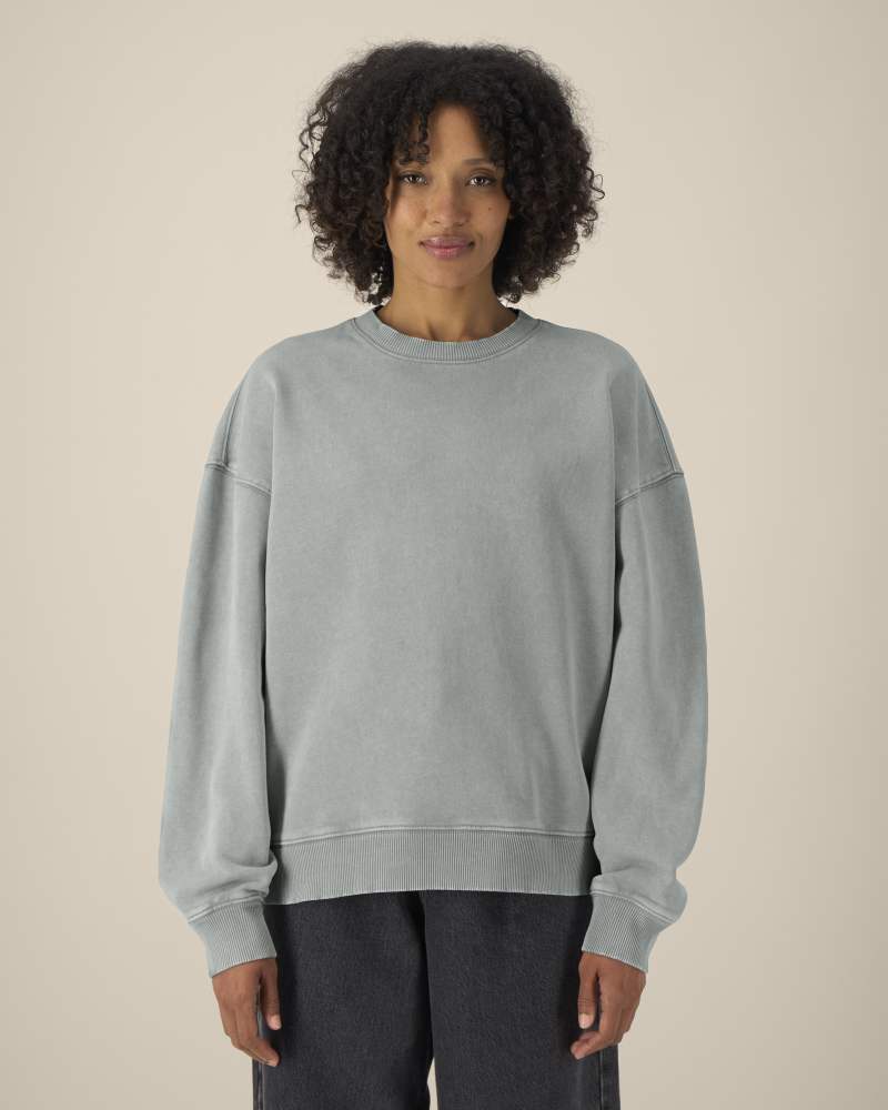 RADDER 2.0 VINTAGE - G. DYED MISTY GREY - SWEATSHIRTS CREWNECK - UNISEKS