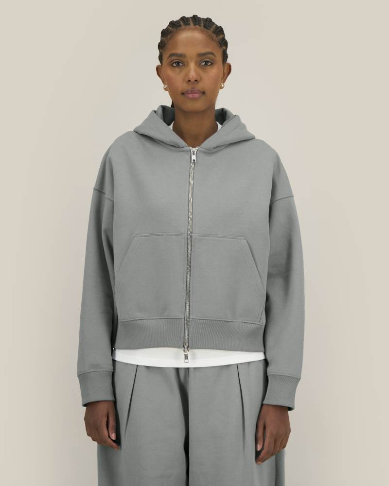 FRONTER - MISTY GREY - SWEATSHIRTS HOODIE - UNISEXE