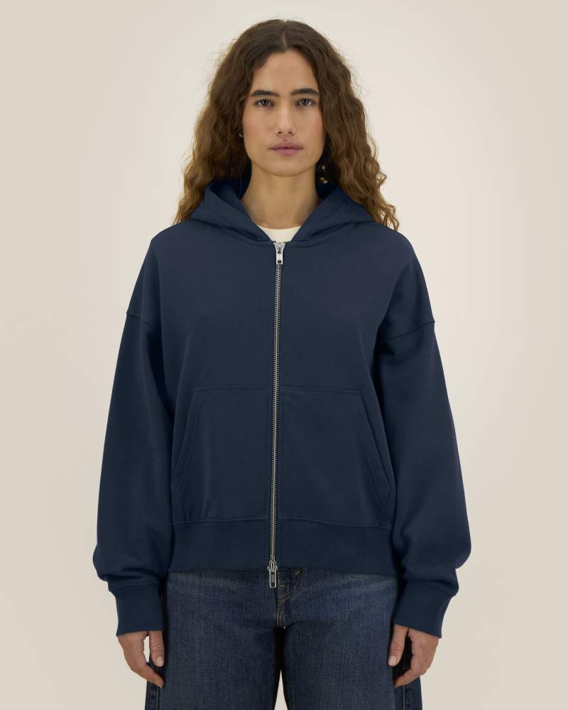 FRONTER - FRENCH NAVY - SWEATSHIRTS HOODIE - UNISEXE