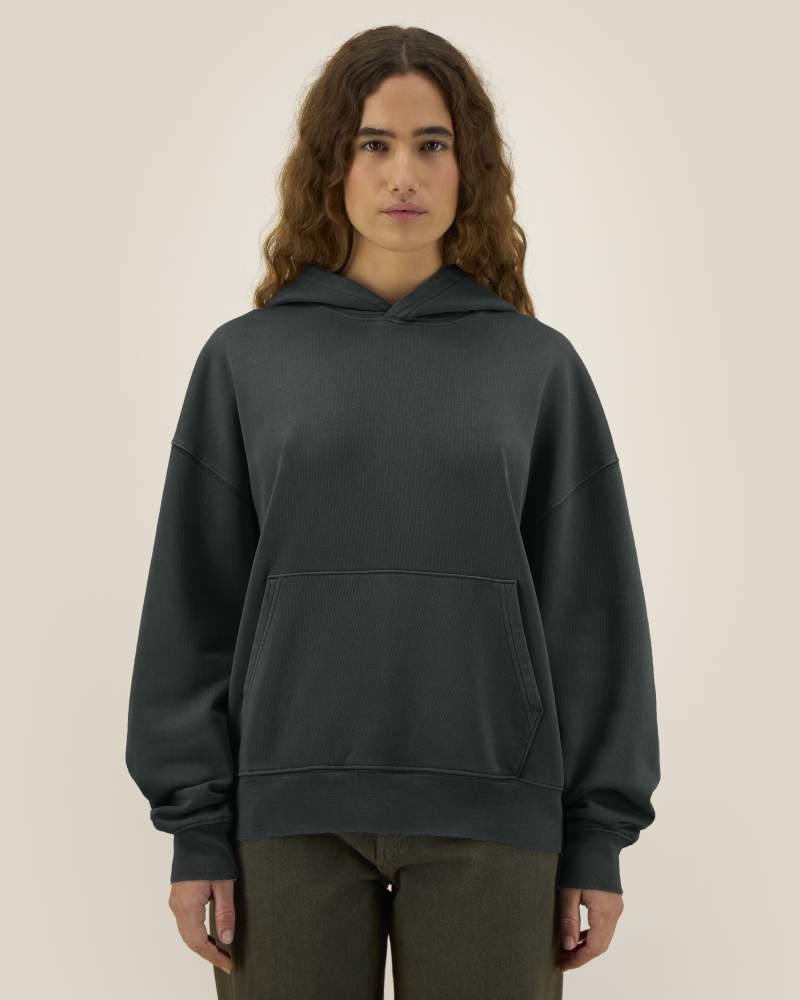CHASER VINTAGE - G. DYED BLACK ROCK - SWEATSHIRTS HOODIE - UNISEXE
