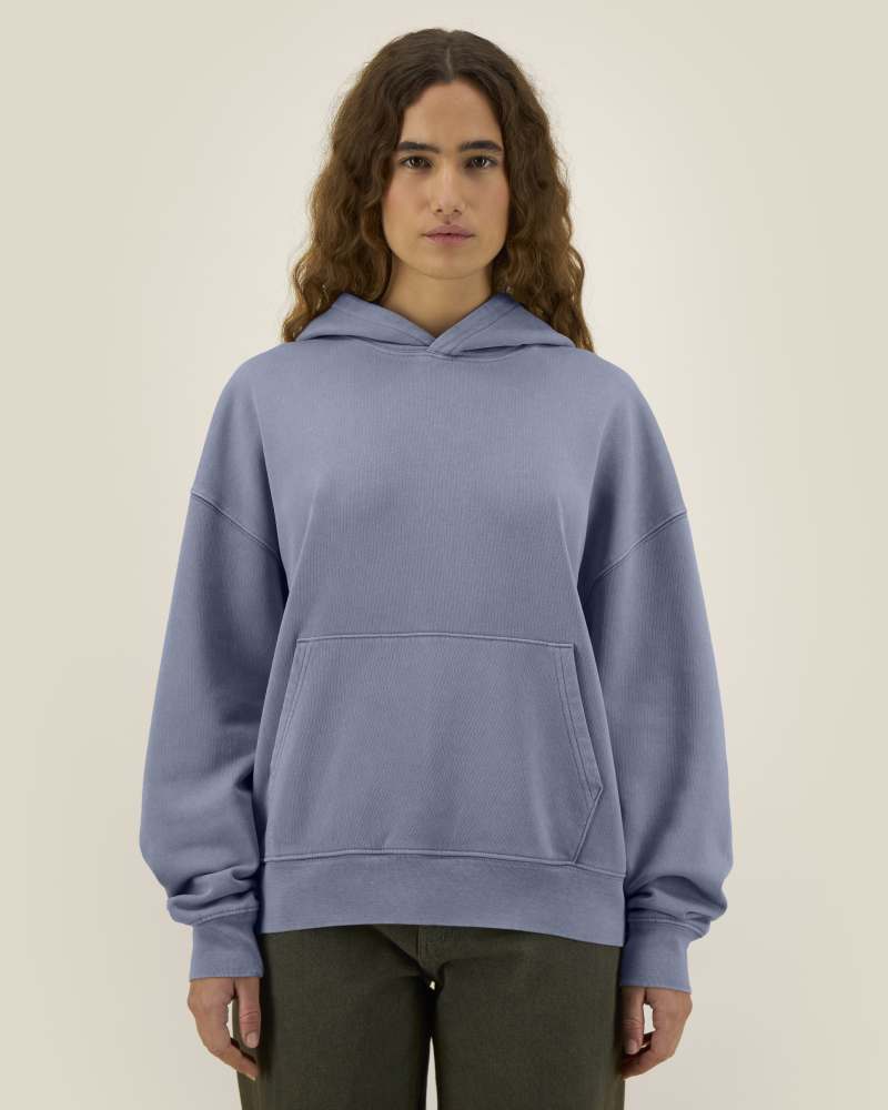 CHASER VINTAGE - G. DYED BLUE GREY - SWEATSHIRTS HOODIE - UNISEXE