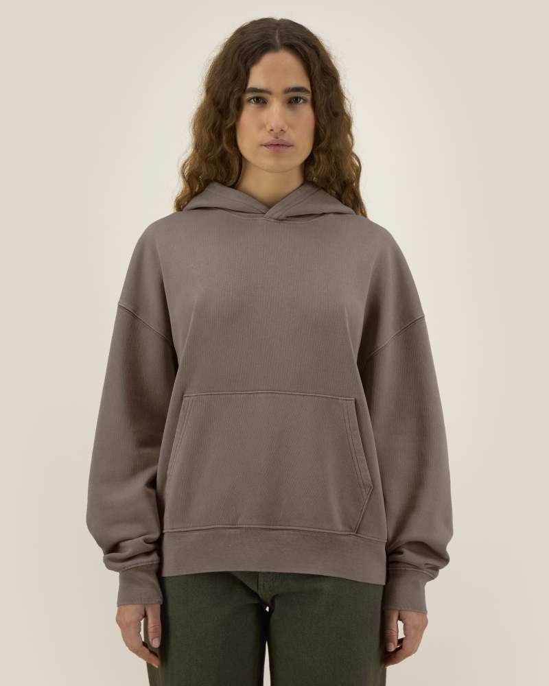 CHASER VINTAGE - G.DYED MOCHA - SWEATSHIRTS HOODIE - UNISEXE