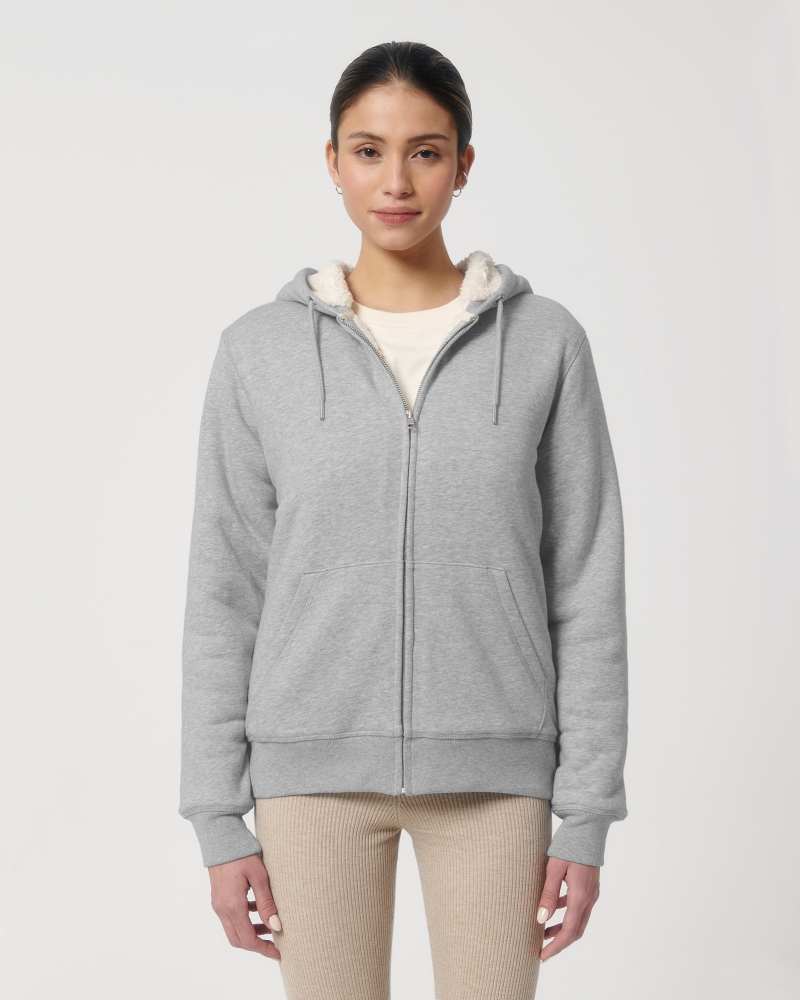 HYGGER SHERPA - HEATHER GREY - SWEATSHIRTS JACKET - UNISEX