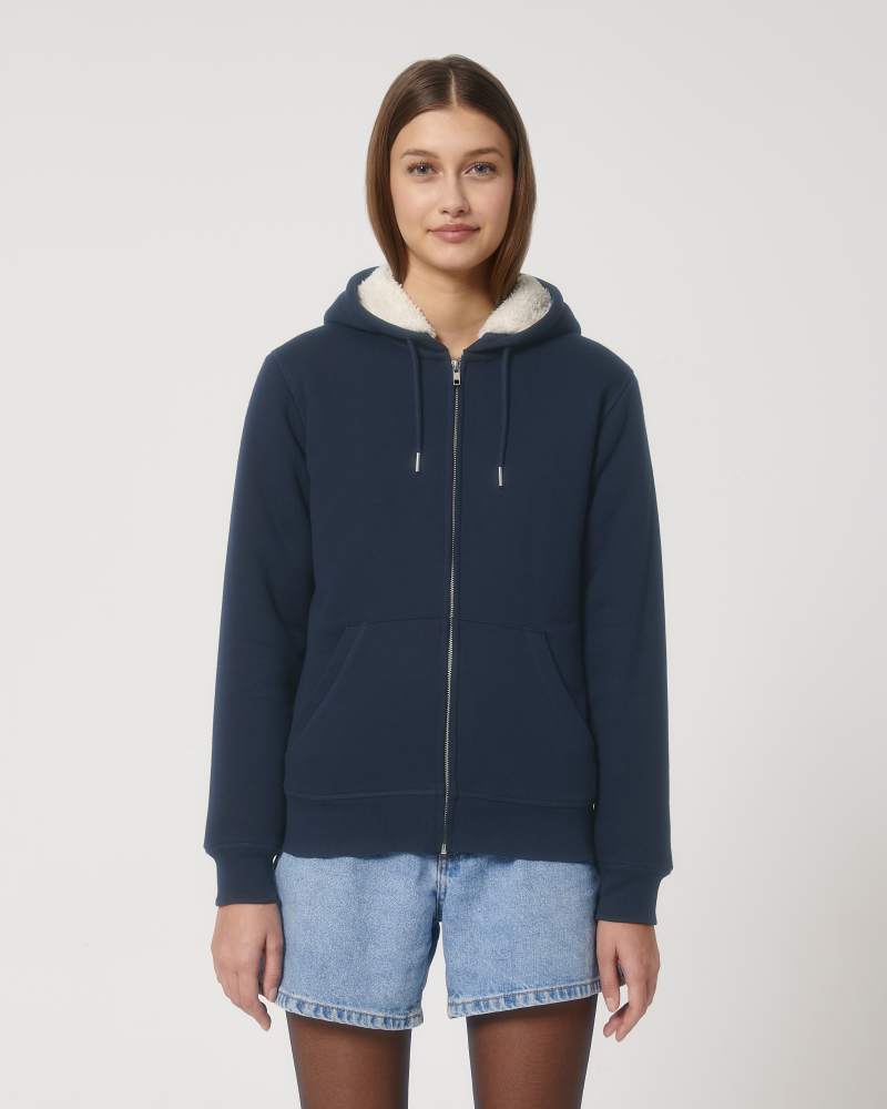 HYGGER SHERPA - FRENCH NAVY - SWEATSHIRTS JACKET - UNISEX