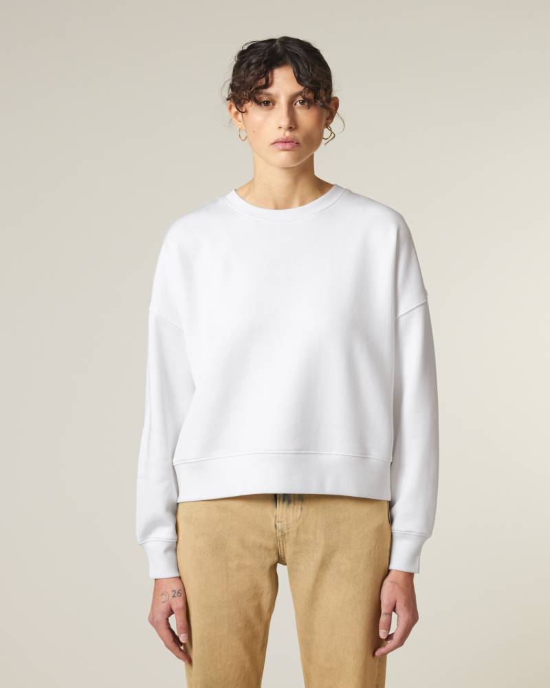 STELLA ALMA - WHITE - SWEATSHIRTS CREWNECK - FRAUEN
