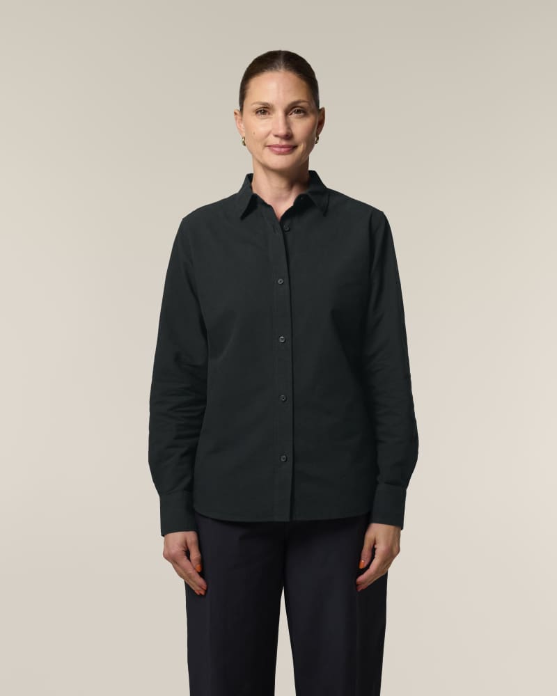 STELLA OXFORD SHIRT - BLACK - SHIRTS NON DENIM - FEMMES