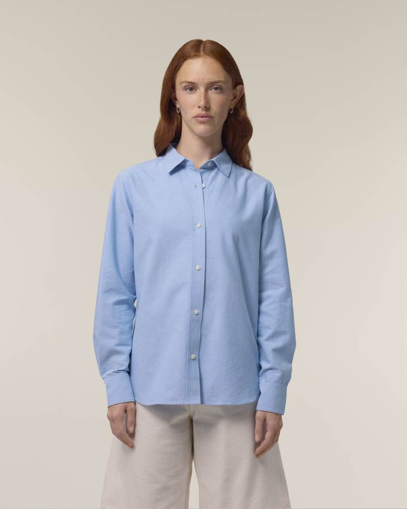 STELLA OXFORD SHIRT - BLUE OXFORD - SHIRTS NON DENIM - FEMMES