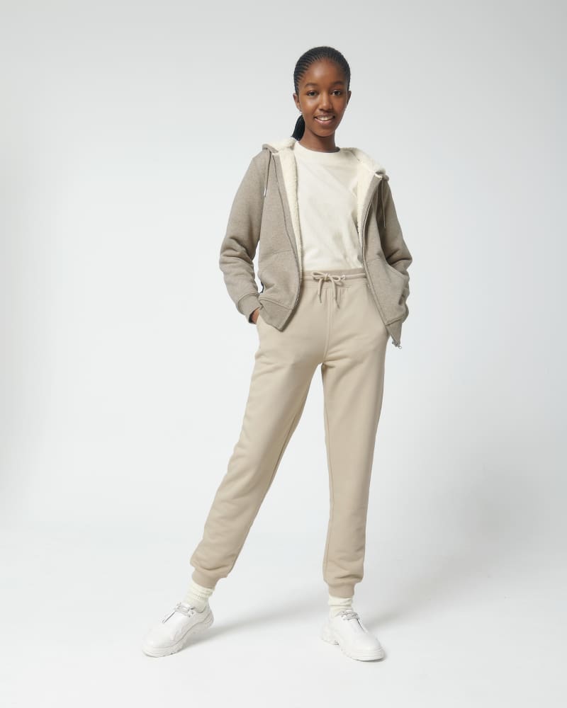 HYGGER SHERPA - HEATHER SAND - SWEATSHIRTS JACKET - UNISEX
