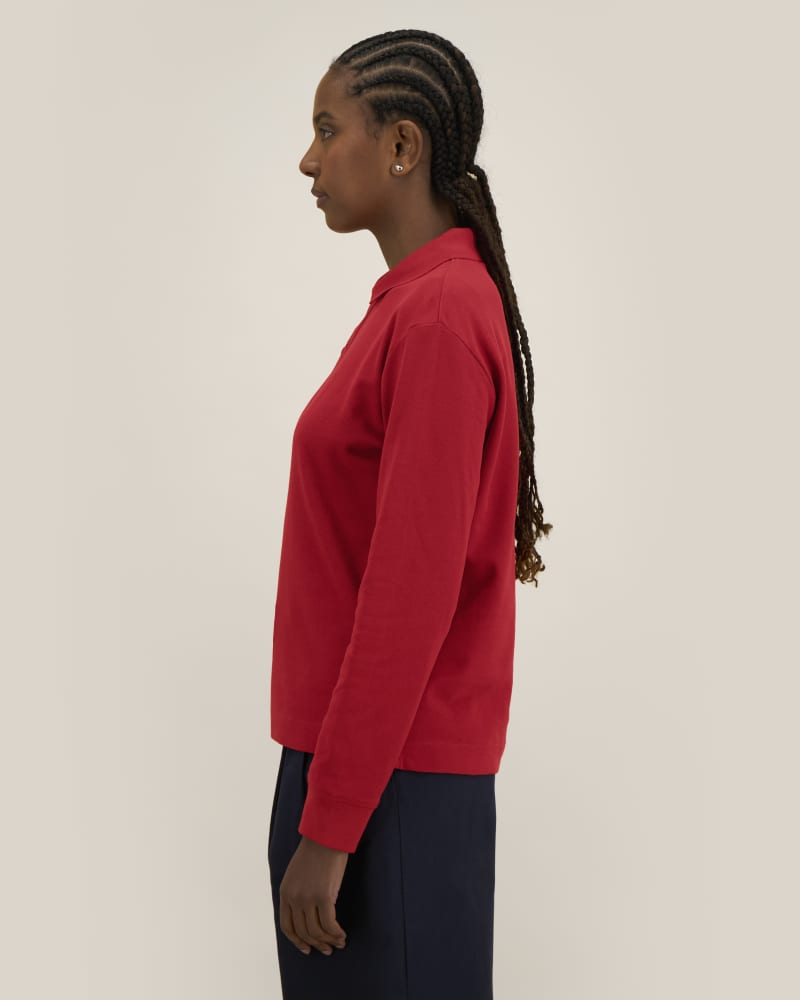 PREPSTER 2.0 LONG SLEEVE - PASSIONATE RED - POLOS LONG SLEEVES - UNISEKS