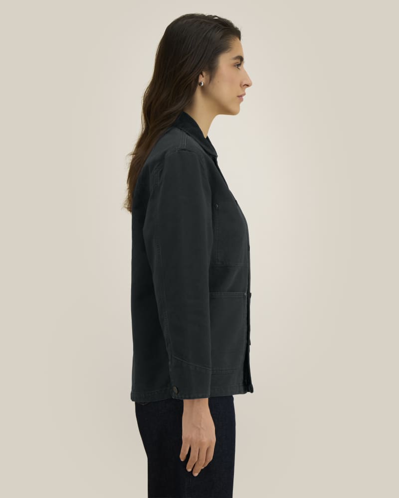 CHORE JACKET - G. DYED BLACK - JACKETS OVERSHIRT - UNISEKS