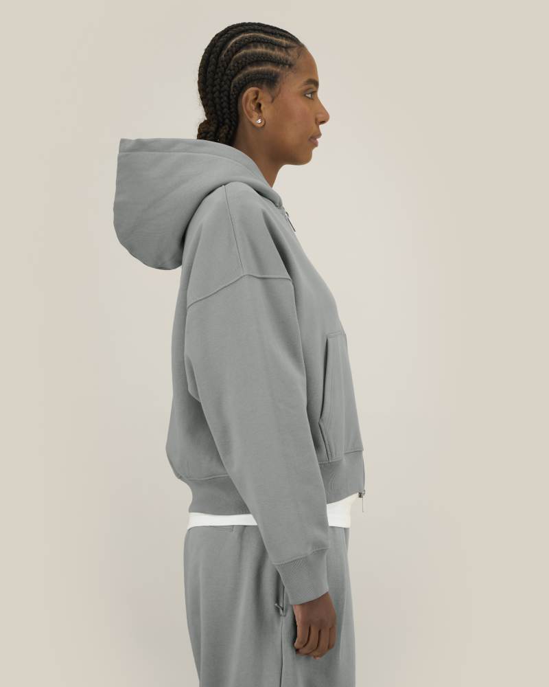 FRONTER - MISTY GREY - SWEATSHIRTS HOODIE - UNISEXE