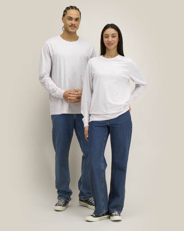 CREATOR 2.0 LONG SLEEVE - COOL HEATHER GREY - TEE-SHIRTS LONG SLEEVES - UNISEX