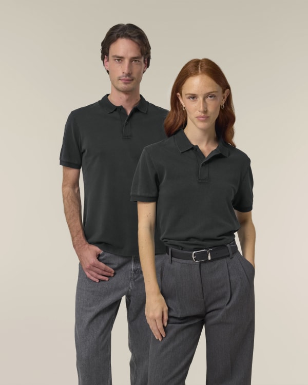 COASTER VINTAGE - G. DYED BLACK ROCK - POLOS SHORT SLEEVES - UNISEX