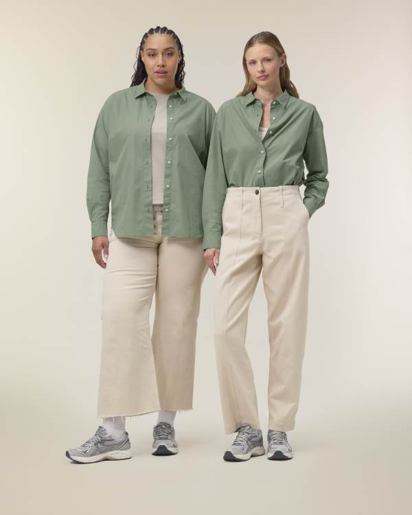 STELLA STYLER SHIRT - SOFT KHAKI - SHIRTS NON DENIM - VROUWEN