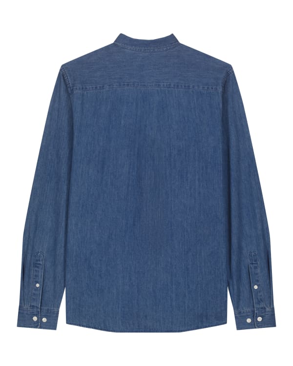 STANLEY DENIM SHIRT - MID WASH - SHIRTS DENIM - MEN