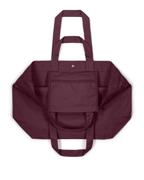 SHOPPING BAG 2.0 - DEEP PLUM - BAGS SHOPPING - UNISEKS