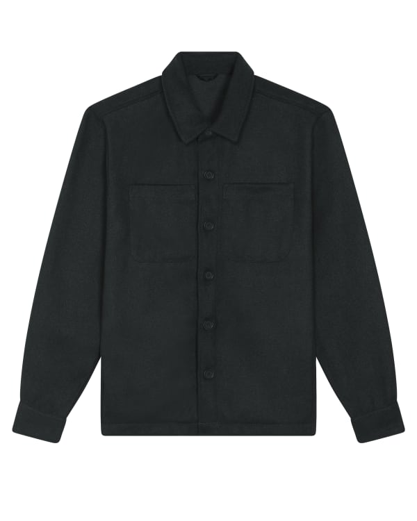 RIVER - BLACK - JACKETS OVERSHIRT - UNISEX