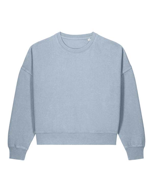 STELLA ALMA VINTAGE - G. DYED BLUE STONE - SWEATSHIRTS CREWNECK - VROUWEN