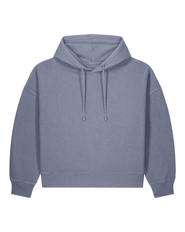 STELLA NORA VINTAGE - G. DYED BLUE GREY - SWEATSHIRTS HOODIE - WOMEN