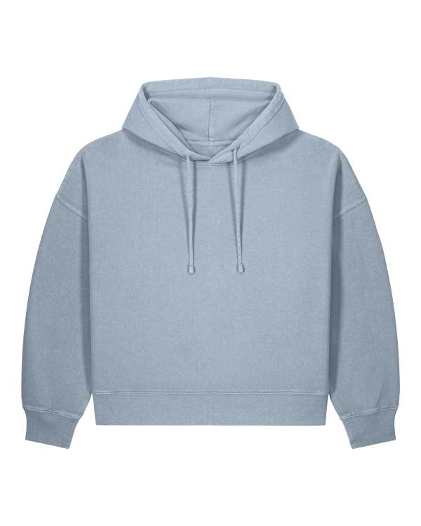 STELLA NORA VINTAGE - G. DYED BLUE STONE - SWEATSHIRTS HOODIE - WOMEN