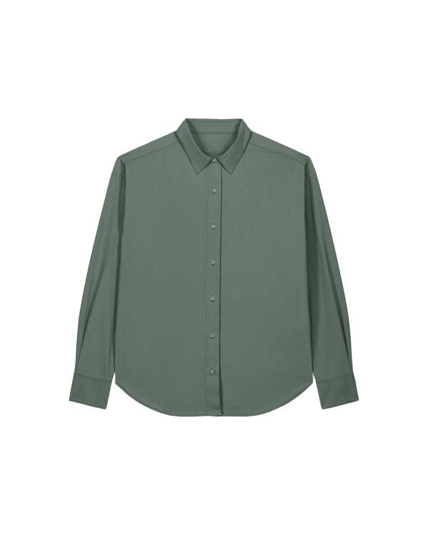 WORKER SHIRT - G. DYED GREEN BAY - SHIRTS NON DENIM - UNISEXE