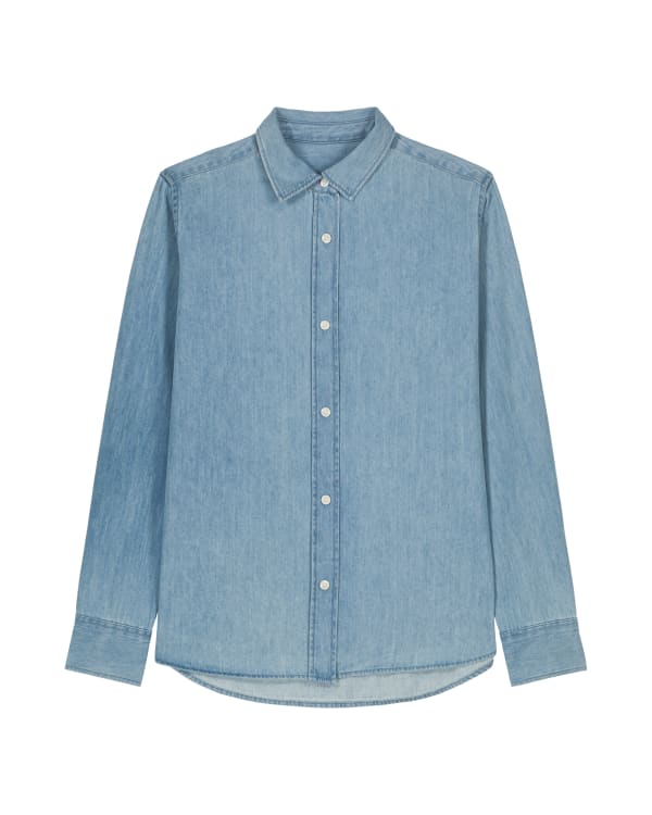 STELLA DENIM SHIRT - LIGHT WASH - SHIRTS DENIM - FRAUEN