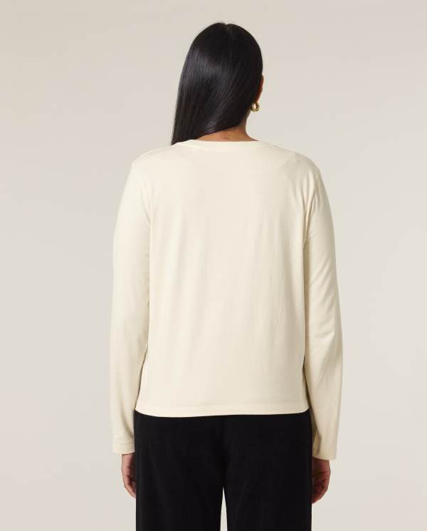 STELLA MUSER LONG SLEEVE - NATURAL RAW - TEE-SHIRTS LONG SLEEVES - WOMEN