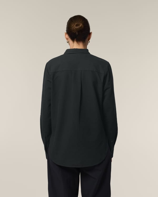 STELLA OXFORD SHIRT - BLACK - SHIRTS NON DENIM - VROUWEN