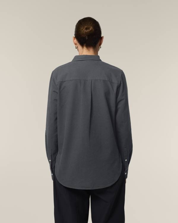 STELLA OXFORD SHIRT - ANTHRACITE - SHIRTS NON DENIM - VROUWEN