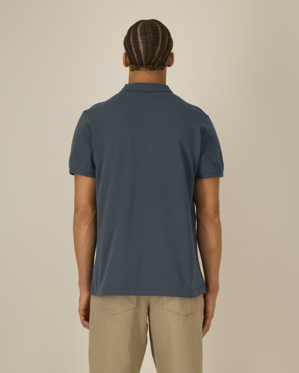 STANLEY COASTER - INDIA INK GREY - POLOS SHORT SLEEVES - HOMMES