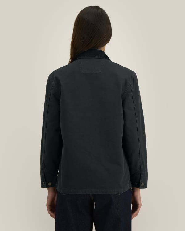 CHORE JACKET - G. DYED BLACK - JACKETS OVERSHIRT - UNISEX