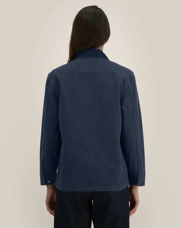 CHORE JACKET - G.DYED NAVY - JACKETS OVERSHIRT - UNISEX