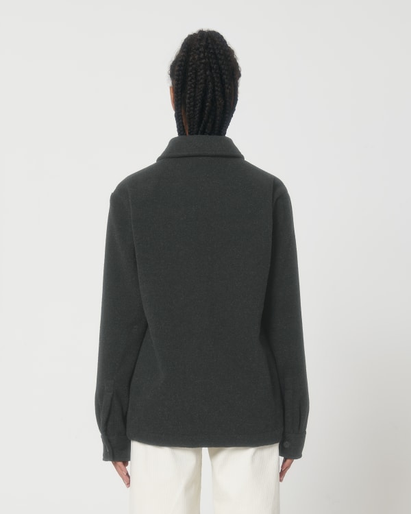 RIVER - DARK HEATHER GREY - JACKETS OVERSHIRT - UNISEX