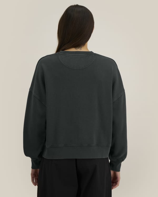 STELLA ALMA VINTAGE - G. DYED BLACK ROCK - SWEATSHIRTS CREWNECK - VROUWEN
