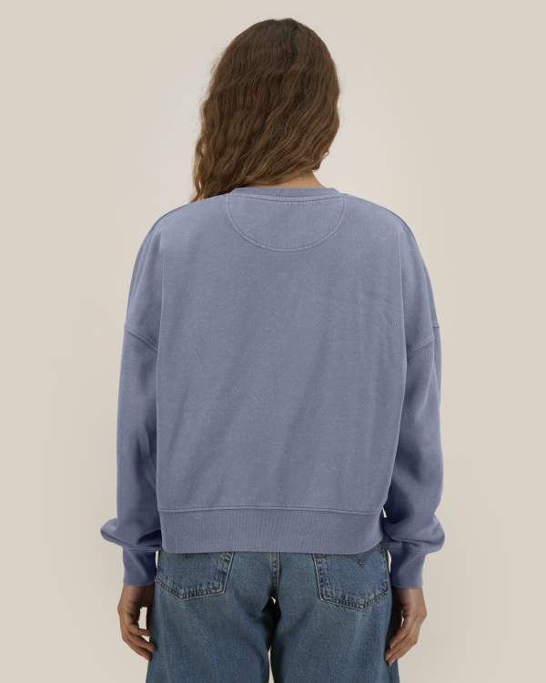 STELLA ALMA VINTAGE - G. DYED BLUE GREY - SWEATSHIRTS CREWNECK - VROUWEN