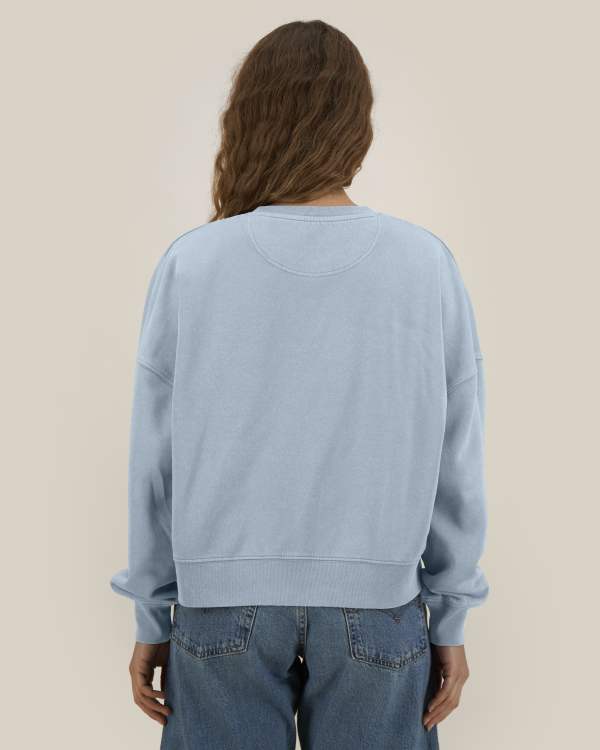 STELLA ALMA VINTAGE - G. DYED BLUE STONE - SWEATSHIRTS CREWNECK - VROUWEN