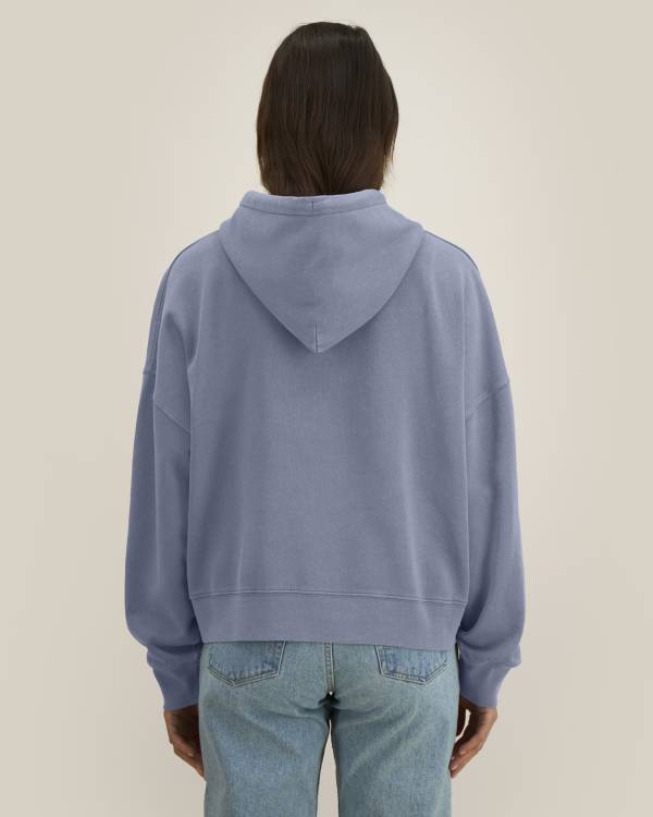 STELLA NORA VINTAGE - G. DYED BLUE GREY - SWEATSHIRTS HOODIE - WOMEN