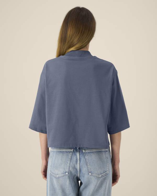 STELLA RAYA - BLUE GREY - TEE-SHIRTS SHORT SLEEVES - VROUWEN