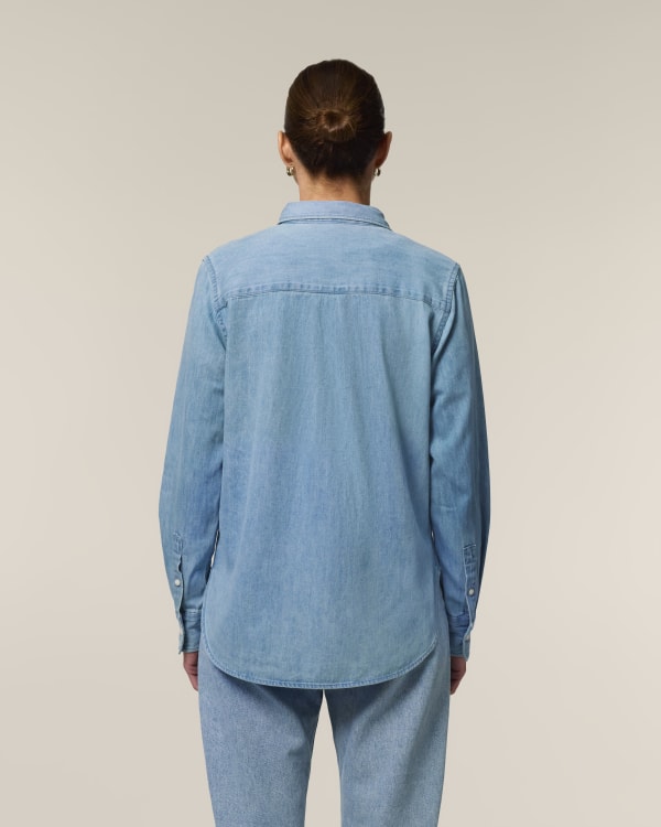 STELLA DENIM SHIRT - LIGHT WASH - SHIRTS DENIM - FRAUEN