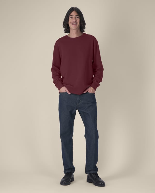 THINKER - BURGUNDY - SWEATSHIRTS CREWNECK - UNISEXE