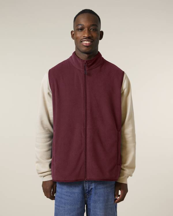 STANLEY QUESTER - BURGUNDY - JACKETS FLEECE - MÄNNER