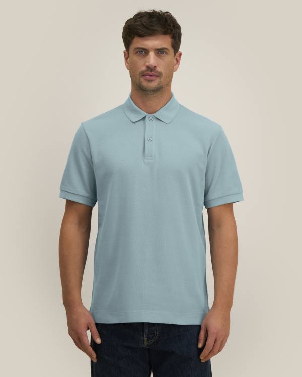 PREPSTER 2.0 - PEBBLE BLUE - POLOS SHORT SLEEVES - UNISEX