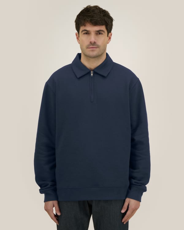 PROPER - FRENCH NAVY - SWEATSHIRTS CREWNECK - UNISEXE