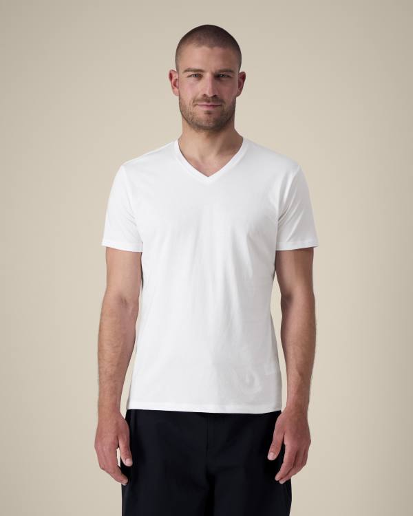 STANLEY PRESENTER - WHITE - TEE-SHIRTS SHORT SLEEVES - MANNEN