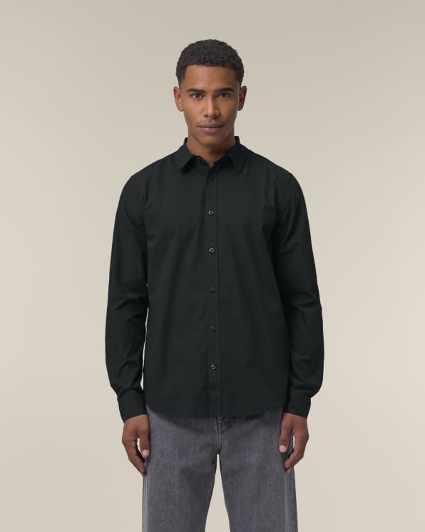 STANLEY STYLER SHIRT - BLACK - SHIRTS NON DENIM - MÄNNER