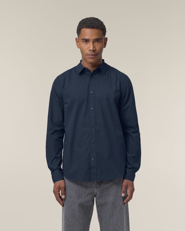 STANLEY STYLER SHIRT - FRENCH NAVY - SHIRTS NON DENIM - MÄNNER