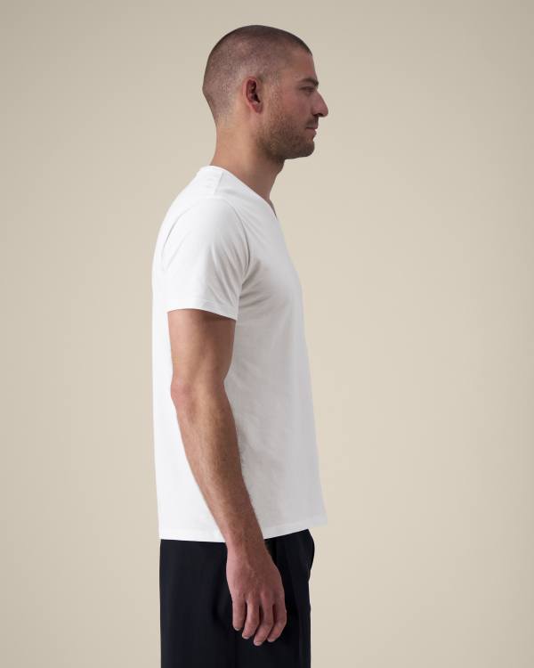 STANLEY PRESENTER - WHITE - TEE-SHIRTS SHORT SLEEVES - MANNEN